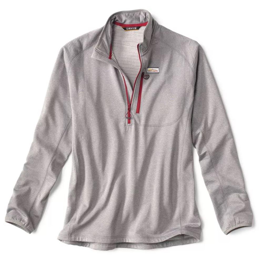 Orvis Horseshoe Hills 1/4 Zip Fleece Men's in Heather Grey